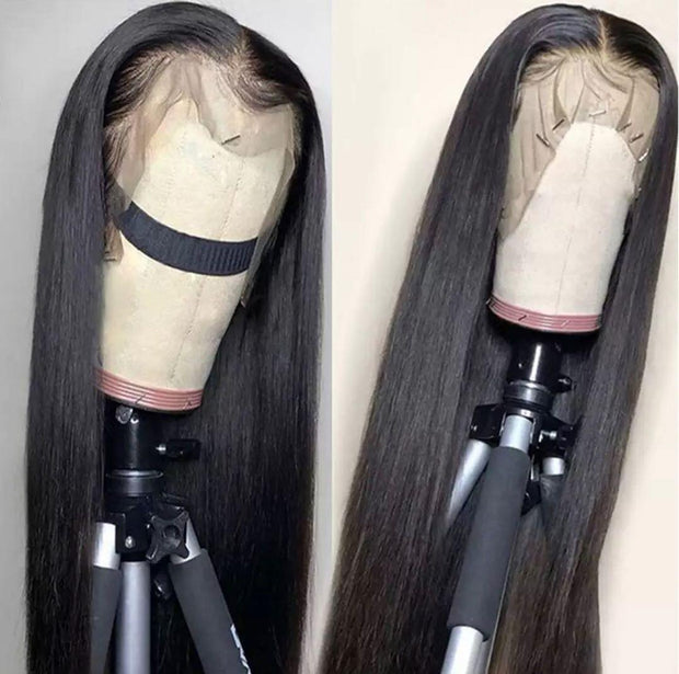 Top Virgin Silky Straight 13x4 HD Wig Human Hair Wig 180 Density - Hershow