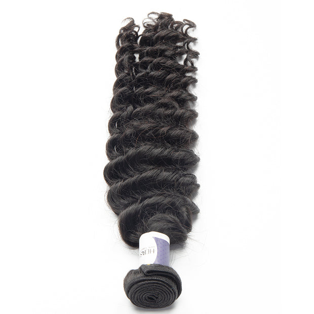 Tip-top Quality Raw Hair Deep Wave Hair Extensions 1 Bundle（never hair loss）