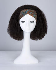 Top Virgin Kinky Curly Headband Wig 150 Density - Hershow