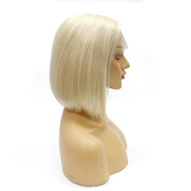 Top Virgin 613 Blonde 13x4 Straight Hair Lace Front Bob Wig 180 Density with Baby Hair (10"-14" Available) - Hershow