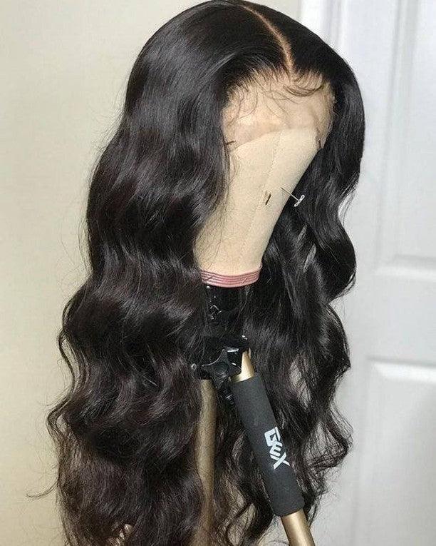 Top Virgin 13x6 Body Wave Lace Front Wig 180 Density with Baby Hair - Hershow