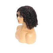 Top Virgin Short Bob Wigs Italian Curly Wigs 180 Density - Hershow