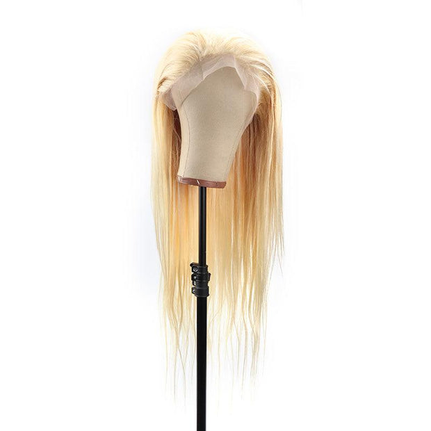Top Virgin 613 Blonde 13x4 Straight Lace Front Transparent Wig 180 Density with Baby Hair - Hershow