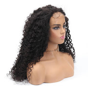 Top Virgin Deep Wave 13x4 HD Wig Human Hair Wig 180 Density - Hershow