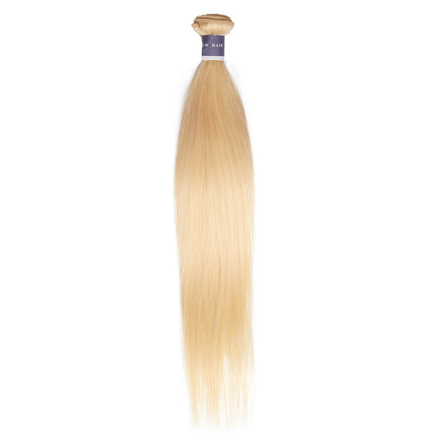 Tip-top Quality Raw Hair 613 Blonde Straight Hair Extensions 1 Bundle（never hair loss）