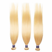 Tip-top Quality Raw Hair 613 Blonde Straight Hair Extensions 1 Bundle（never hair loss）