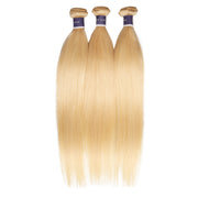Tip-top Quality Raw Hair 613 Blonde Straight Hair Extensions 3 Bundles（never hair loss）