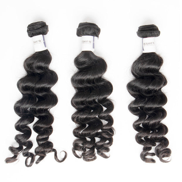 Tip-top Quality Raw Hair Loose Curly Hair Extensions 3 Bundles（never hair loss）
