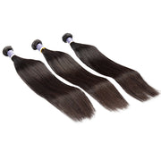 Top Raw Straight Hair 3 Bundles with 13x4 Frontal