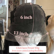 Top Virgin 13x6 Deep Wave Lace Front Wig 180 Density with Baby Hair - Hershow