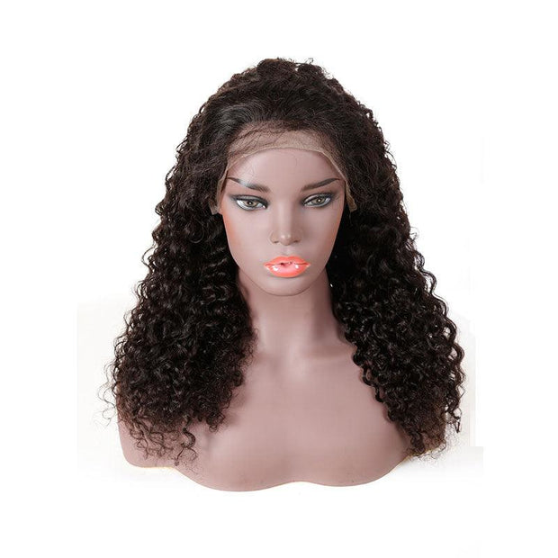 Top Virgin 13x6 Italian Curly Lace Front Wig 180 Density with Baby Hair - Hershow