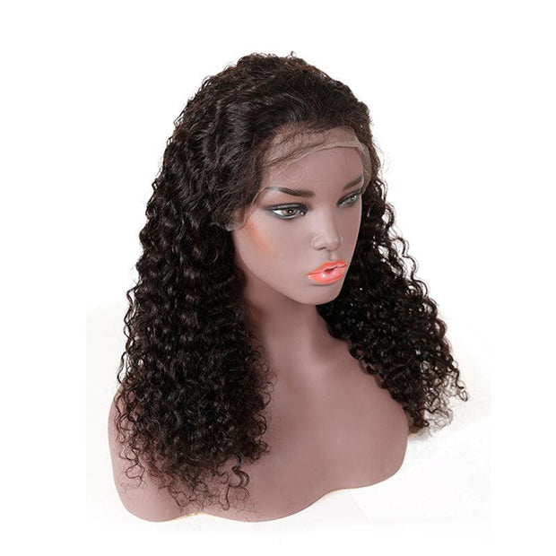 Top Virgin 13x6 Italian Curly Lace Front Wig 180 Density with Baby Hair - Hershow