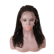 Top Virgin 13x4 Kinky Curlyl Lace Front Transparent Wig 180 Density with Baby Hair - Hershow